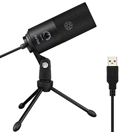 Best Noise-Canceling Microphones USB Microphone,Fifine Metal Condenser Recording Microphone for Laptop MAC or Windows Cardioid Studio...