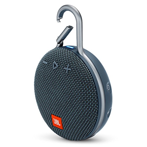 Best Shower Speakers 2 JBL CLIP 3 - Waterproof Portable Bluetooth Speaker - Blue