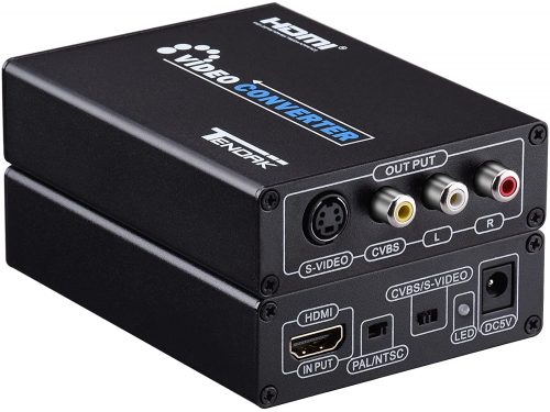 Best HDMI to RCA Converters Adapters in 2020 Tendak Tendak HDMI to Composite 3RCA AV S-Video R/L Audio Vdieo Converter Adapter