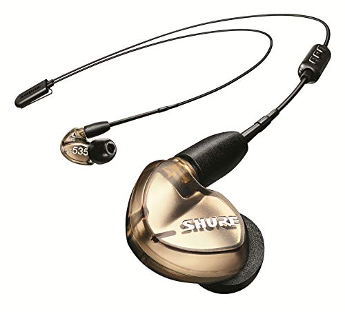 Top 30 Earphones Under 100 11 Shure SE535 Wireless Earphones with Bluetooth 5.0, Sound Isolating, Bronze