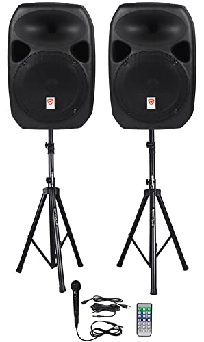 Best Party Speakers with Bass 1 Rockville RPG122K 12inch Powered Speakers
