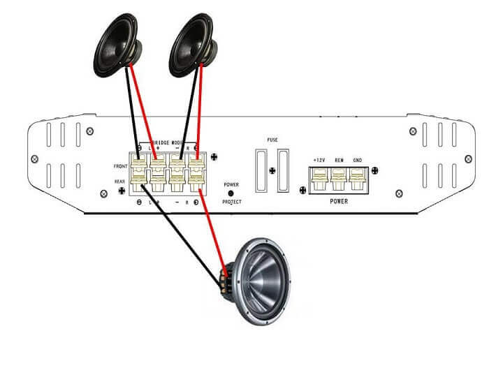 Top 4-Channel Car Amp 3 Bridging a 4 channel amp
