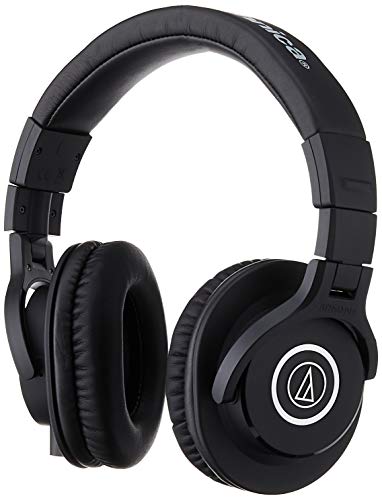 Audio-Technica ATH-M40x Professional Studio Monitor Headphone, Black, with Cutting Edge Engineering,...
