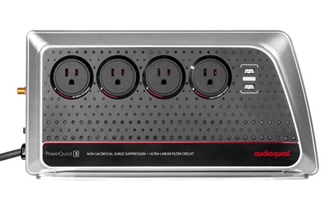 Best Home Theatre Power Managers 9 AudioQuest PowerQuest 3 – Power Conditioner/Non-Sacrificial Surge Protector – Power Strip – 8 Outlets – 4 USB Charging Ports (PQ3)