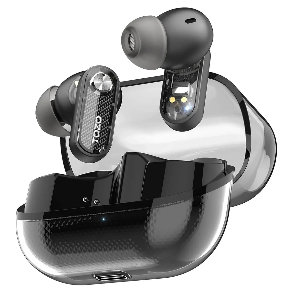 TOZO Crystal Pods transparent earbuds